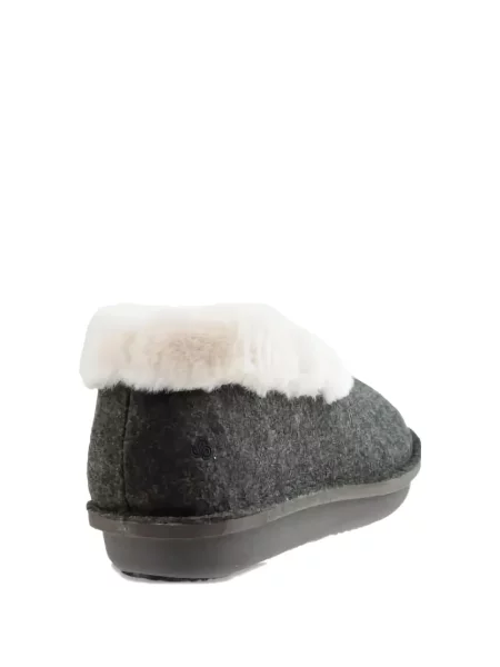 Garnitură de blană papuci de casă Clarks Originals cu blană gri