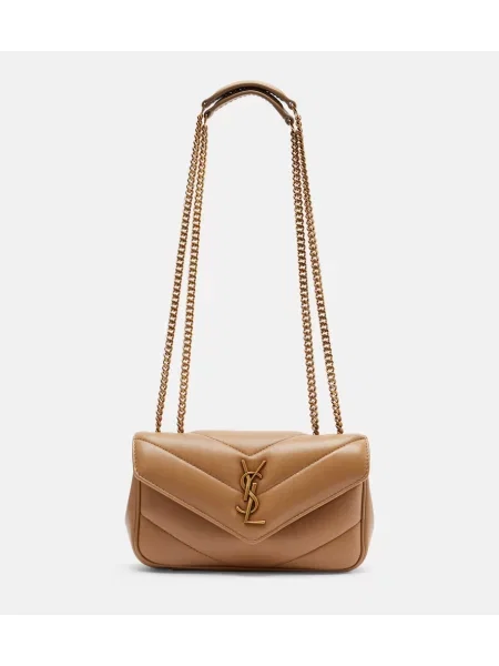 Geantă Saint Laurent din piele bej