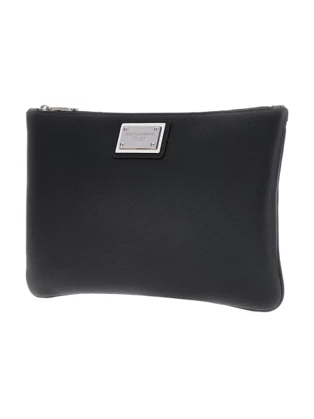 Kopertówka Dolce And Gabbana biznesowa czarna