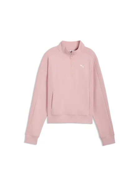 Bluza o luźnym kroju PUMA Class z zamkiem pod szyją PUMA różowa
