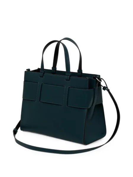 Geantă shopper Armani Exchange cu autograf verde