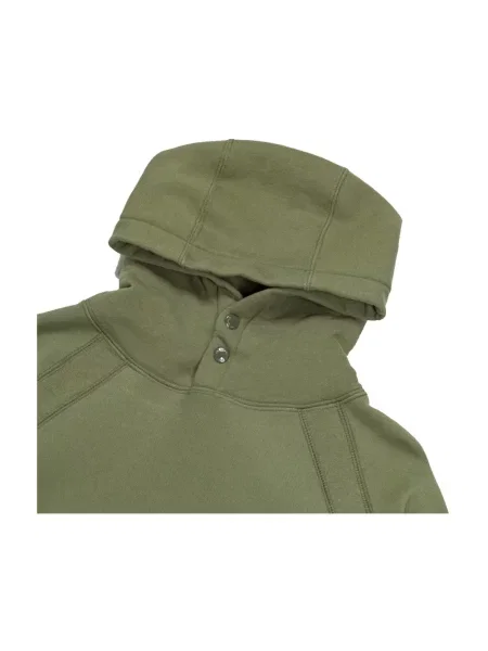 Bluza z kapturem Engineered Garments z kapturem zielona