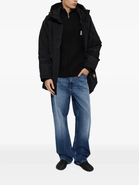 Geacă Carhartt Wip cu glugă negru