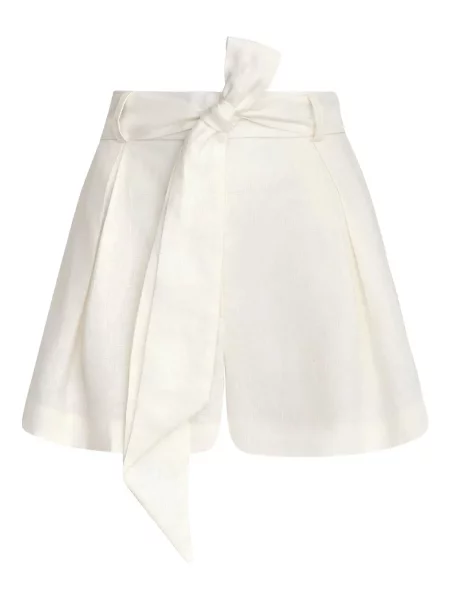 Szorty Andres Otalora z kokardką plisowane