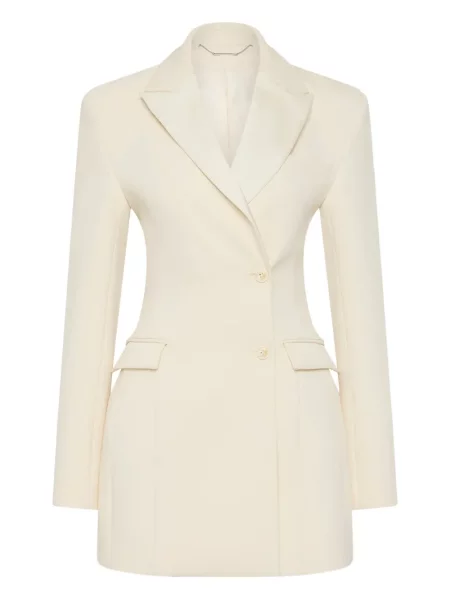 Mały sukienka mini Rachel Gilbert ocieplana garniturowa biała