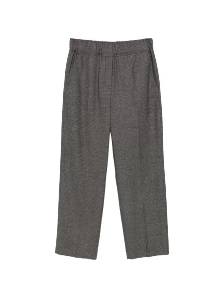 Pantaloni Weekend Max Mara în carouri maro