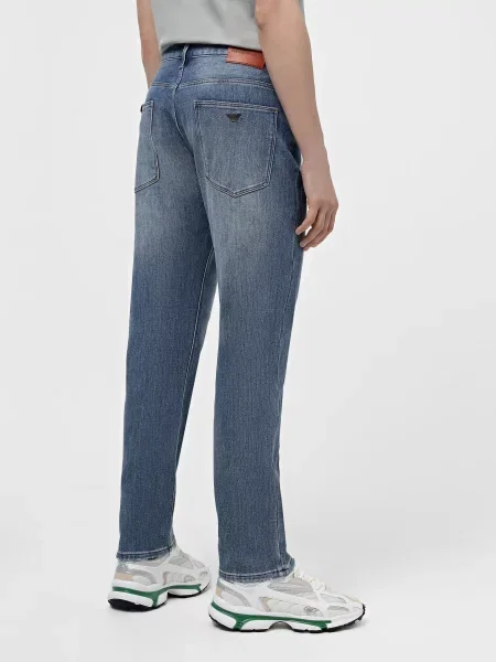 Зауженные джинсы Emporio Armani синий