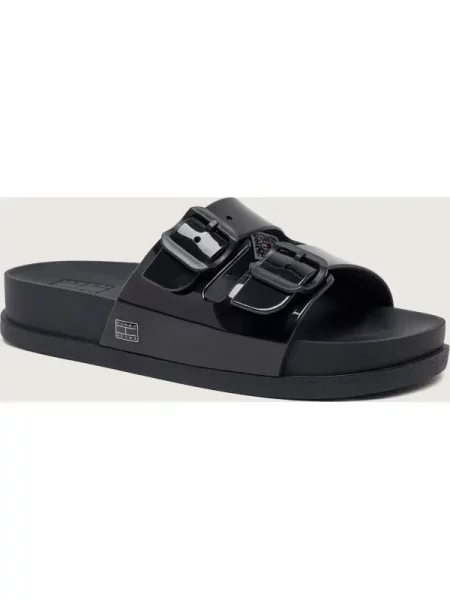 Papucs Tommy Jeans Tjw Comfort Jelly Slides fekete