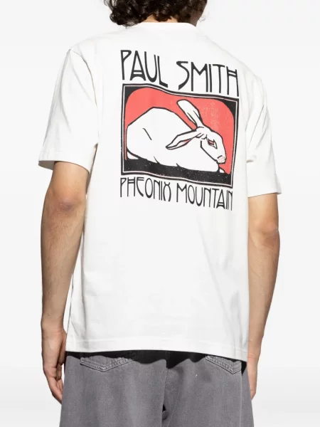 Tricou Ps Paul Smith cu imagine alb