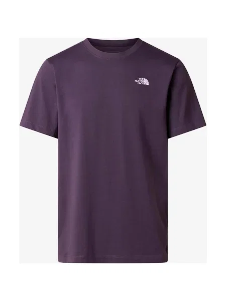 Koszulka z krótkim rękawem The North Face Simple Dome Evolution ciemny S fioletowy