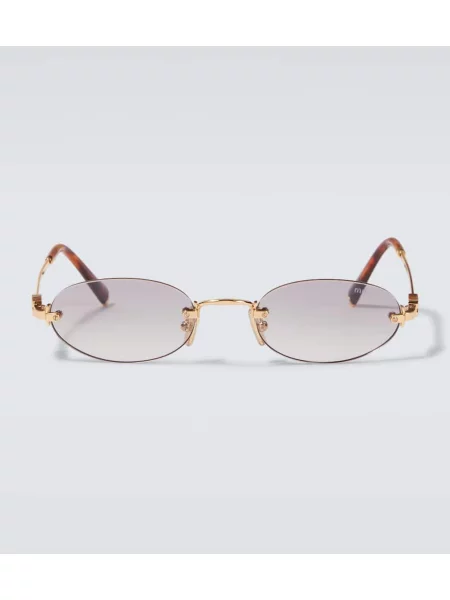 Ochelari de soare Miu Miu auriu