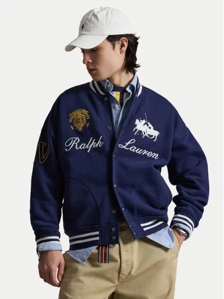 Polo Ralph Lauren Demisezoninė striukė tamsiai / geltona / raudona / balta mėlyna