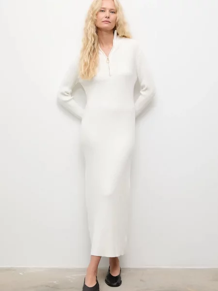 Платье миди Answear.lab бежевое