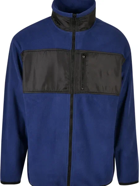 Urban Classics Jachetă fleece albastru închis negru