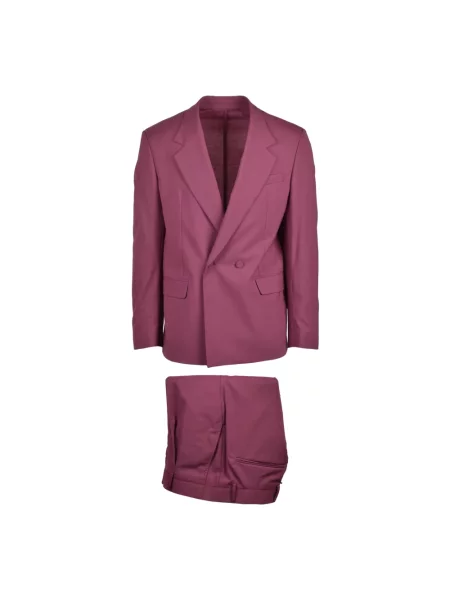 Garnitur Marsem wełniany dwurzędowy fioletowy