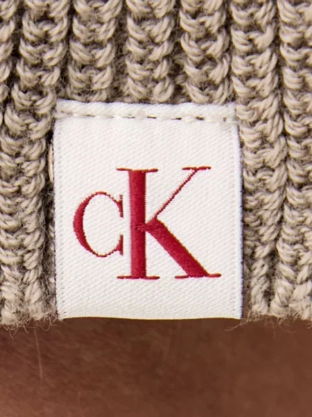 Calvin Klein Jeans рокля тип пуловер от бежово