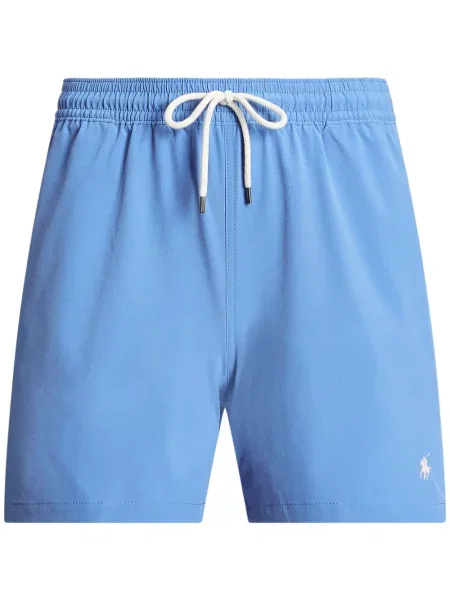 Αρκουδάκι polo Polo Ralph Lauren υφαίνω διαγωνίως με σχέδιο μπλε