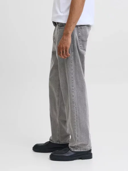 JACK & JONES Džínsy JJIEddie JJOriginal denim sivý