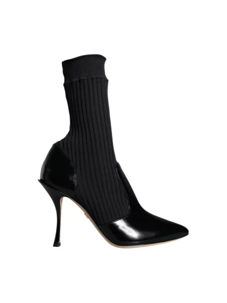 Lakierowane botki Dolce And Gabbana czarne