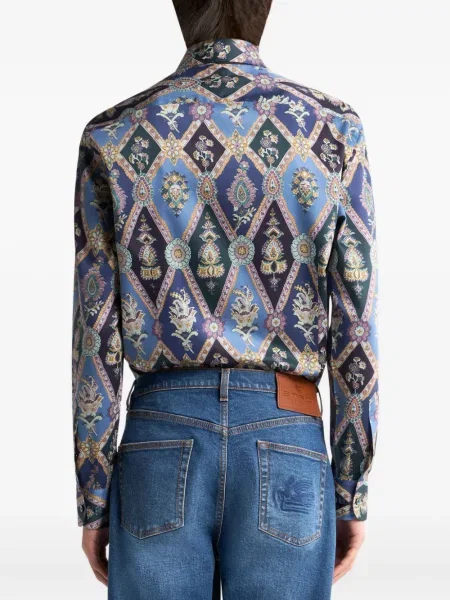 Košulja Etro s paisley uzorkom plava