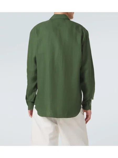 Cămașă Zegna de in verde