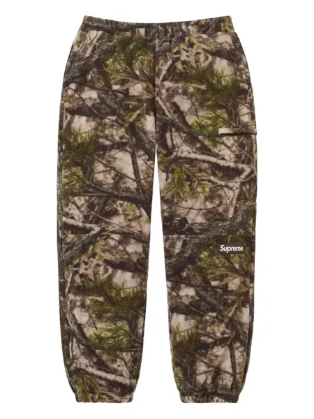 Pantaloni Supreme cu imagine cu model camuflaj maro