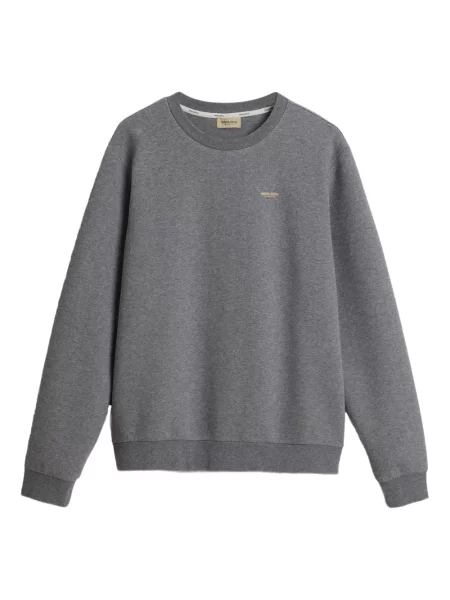Bluza Woolrich z okrągłym dekoltem szara