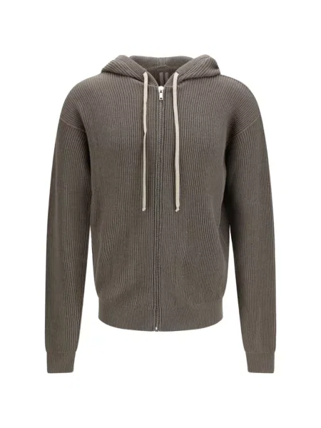 Hanorac cu glugă Rick Owens tricotate gri