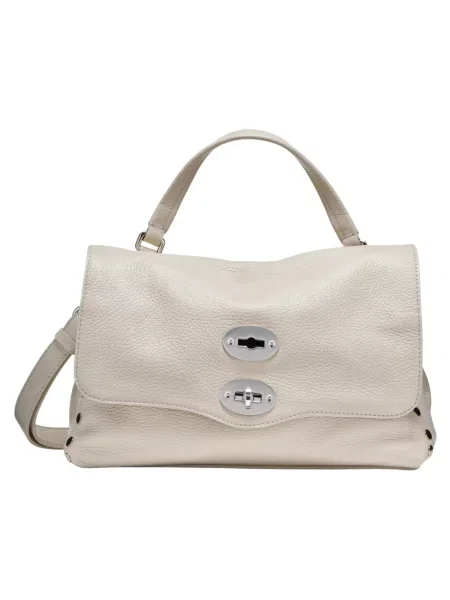 Mała torebka skórzana Zanellato biała
