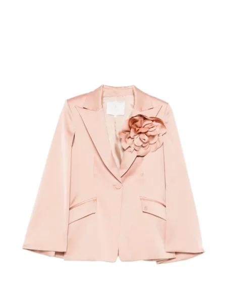 Marynarka Babylone Paris w kwiatki różowa