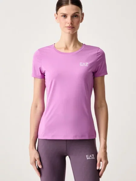 Emporio Armani tricou de antrenament pentru femei violet
