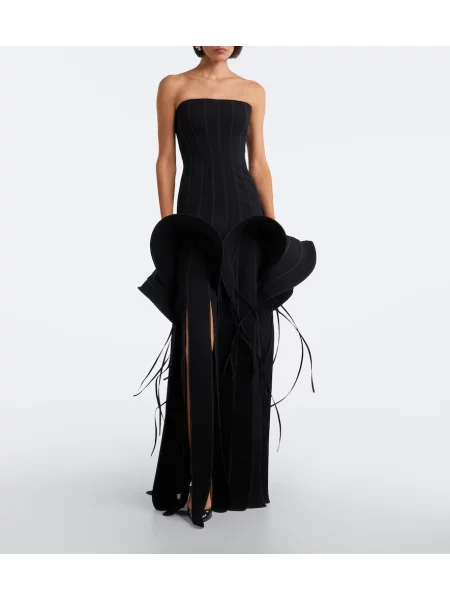 Rochie Maticevski cu franjuri negru