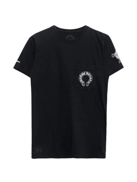 Tricou Chrome Hearts cu imagine cu motiv cu inimi negru