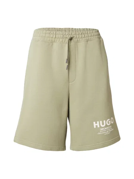 HUGO Pantaloni Nomario ecru alb