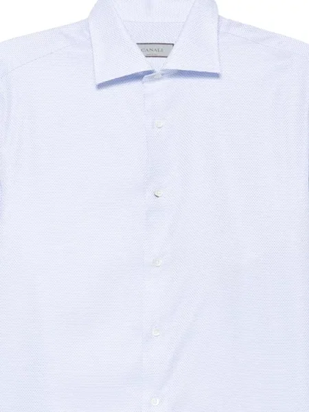 Gulerat cămașă Canali alb