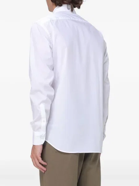 Cămașă Brooksfield din țesătură twill alb