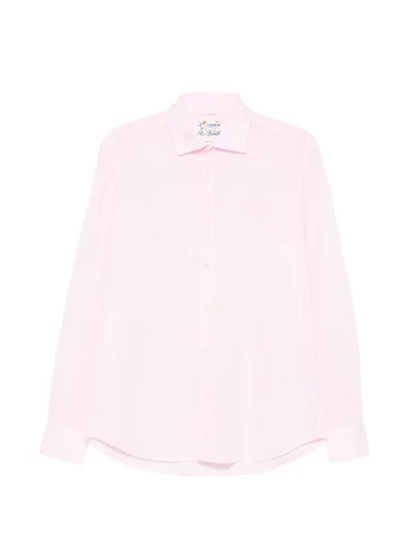 Pruhované pruhované košile Mc2 Saint Barth růžové