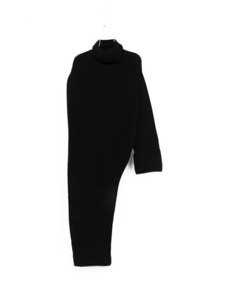 Rochie Thelatest asimetrică chunky negru