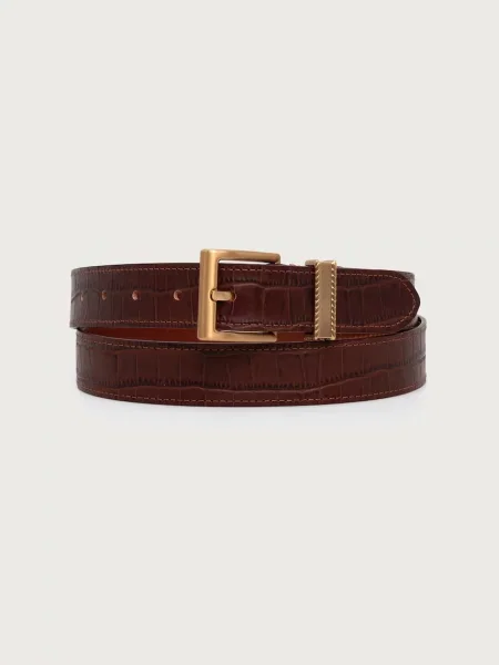 Tommy Hilfiger curea pentru bărbați din piele maro