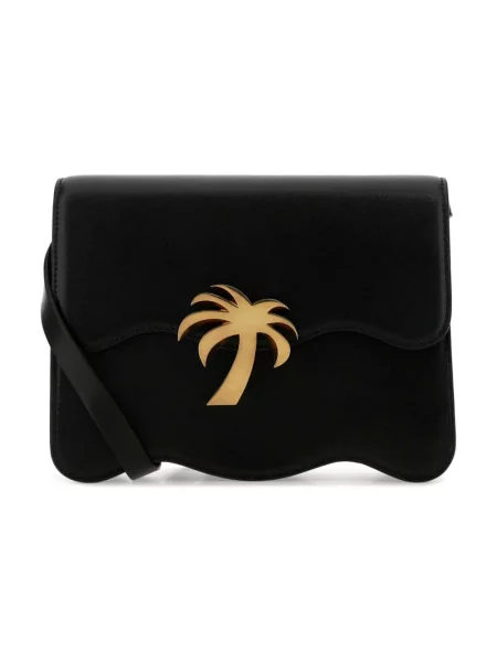 Torebka skórzana Palm Angels skórzana czarna