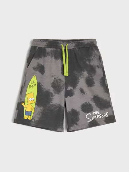 Sinsay Volné šortky s potiskem The Simpsons vícebarevná