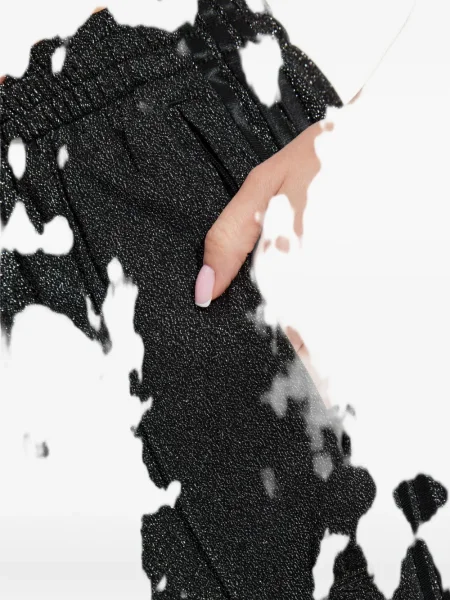 Prugasti prsluk Adidas od flisa s vezicama crvena