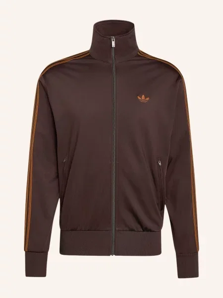 Adidas Originals Bunda Na Trénink Firebird tmavě / koňaková hnědá