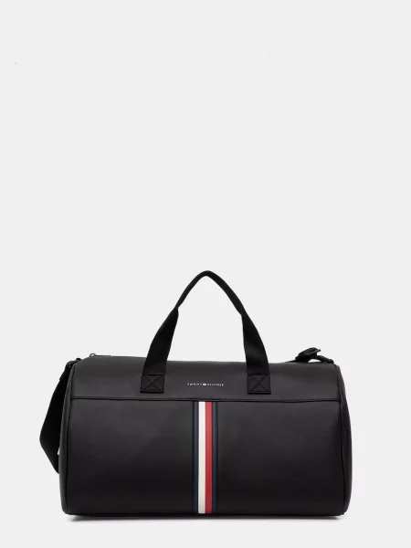 Tommy Hilfiger geantă de călătorie pentru bărbați cu imitație de piele negru