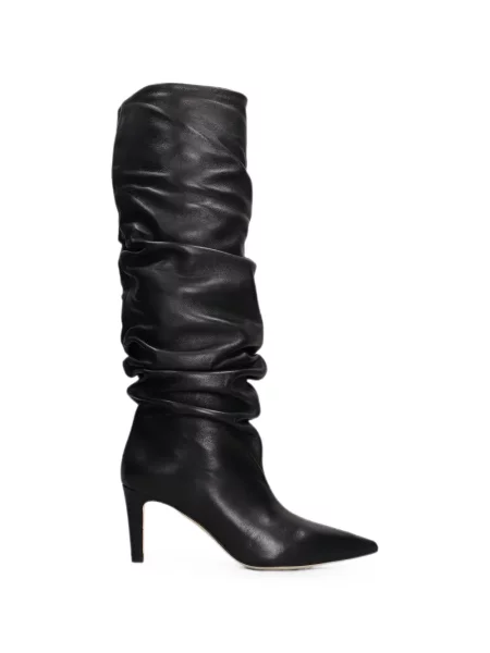 Botine The Seller cu volane negru