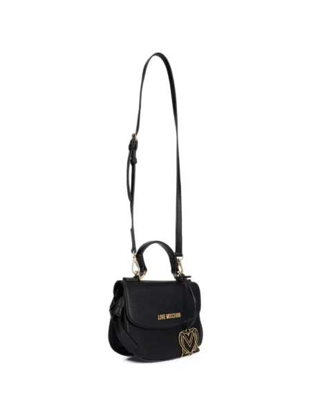 Geantă Love Moschino cu autograf negru
