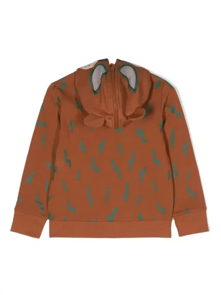 Bluza z kapturem dziecięca Stella Mccartney brązowa