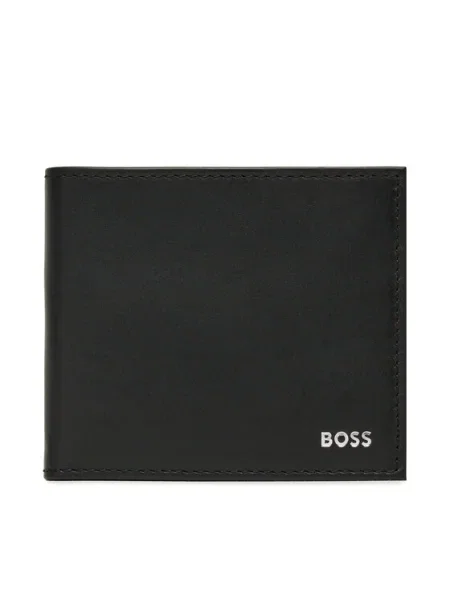 Bőr pénztárca Boss fekete