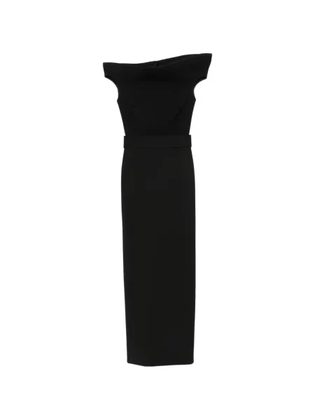 Cu centură rochie maxi Solace London negru