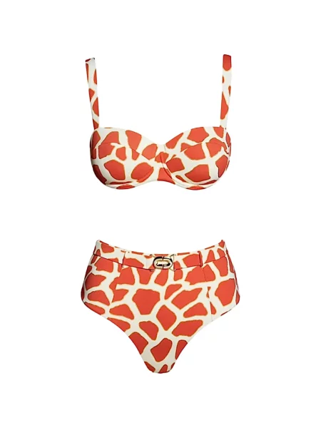 Bikini Sofia Erhan cu imagine portocaliu